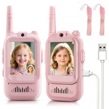 Video Walkie Talkies for , Handheld 2 Pack Rechargeable Video Intercom Walkie...