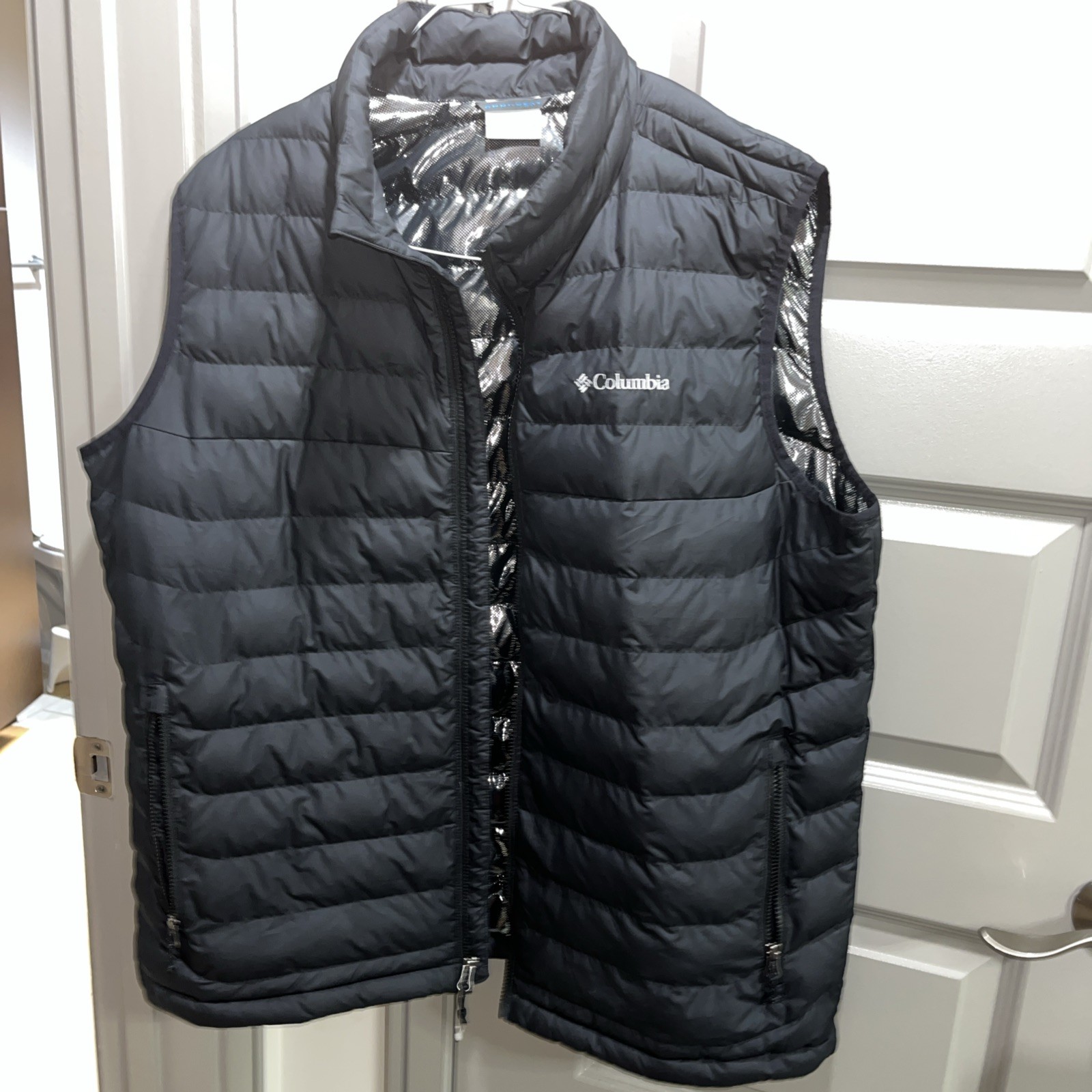 Columbia Men's Omni-Heat Thermal Reflective Vest in Black - Powder Lite Insulated S NWT