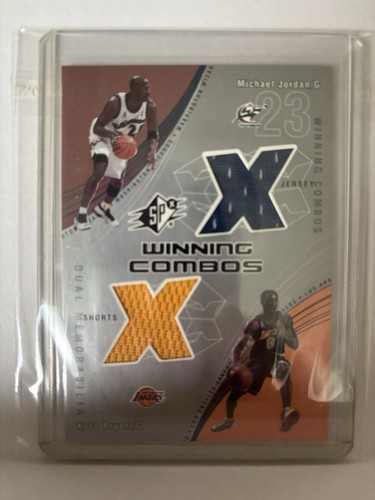 Michael Jordan / Kobe Bryant #MJ/KB 2002 Spx Winning Combos card