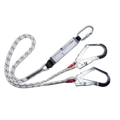 Portwest FP55 Lanyard Sicherheits-Absorber 1,8 m Elastische Doppelte Kernmantel