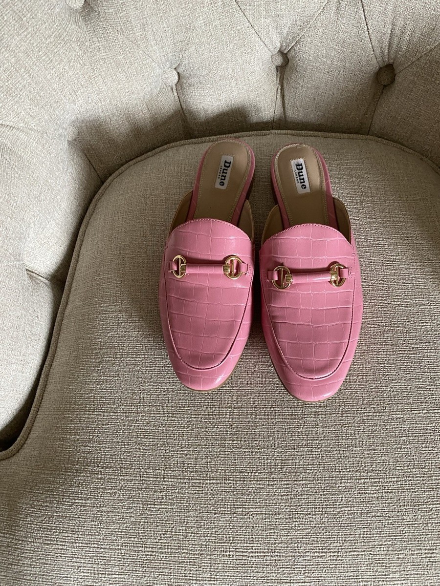 Dune Pink Backless Loafers Size 41 (8)