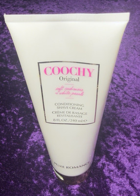 PURE ROMANCE Coochy Conditioning Shave Cream Soft Cashmere & White Pearls  8 oz