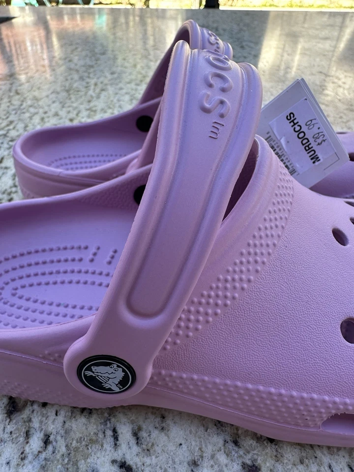 Crocs Classic Clog K Big Kids' (Ages 5+) J3 US Hydrangea 206991-5BX NWT - Image 3 of 4
