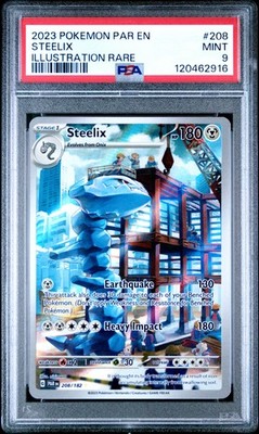 バンダイ　融合　PSA9 PSA 9 Steelix Illustration Rare 208 2023 Pokemon Paradox Rift