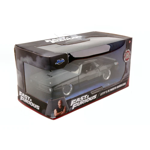 PLYMOUTH BARRACUDA 440 COUPE 1969 "FAST & FURIOUS 7" BLACK 1:32 Jada Toys Movie - Imagen 4 de 4