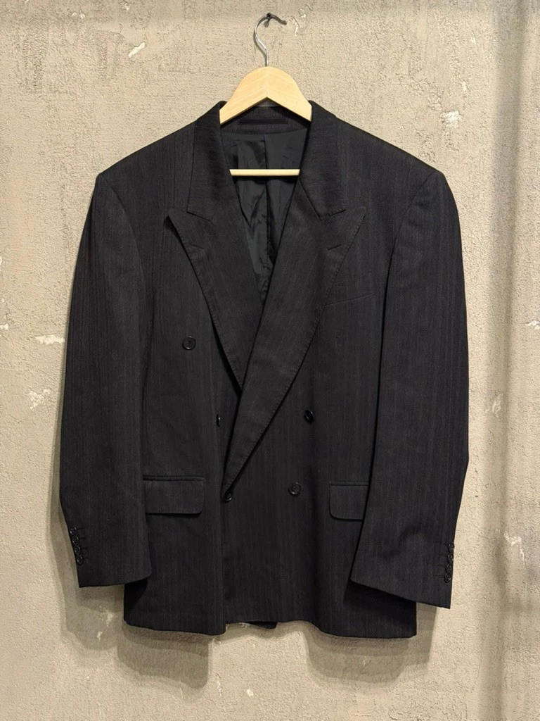 Saint Laurent Gray Double-Breasted Suits & Blazers for Men for