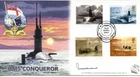 2001 SUBMARINES GREAT BRITAIN BRADBURY FDC SIGNED the late ADMIRAL WOODWARD VGC