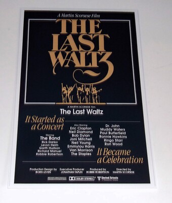 the band last waltz (RAREオリジナルポスター!!)