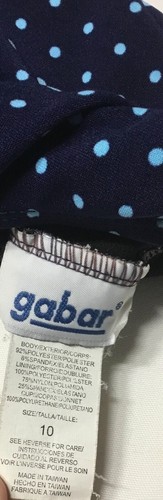 Gabar Woman's Size 10 Blue Poke-a Dot One Piece Bathing Suit - Picture 7 of 7
