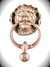 Türklopfer Klingel Löwenkopf Eisenguss Vintage Außen & Türdekoration Tür Glocke