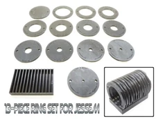 13pc Insert Ring Set with Caddy for JessEm Rout-R-Lift II (02310) Router Plate