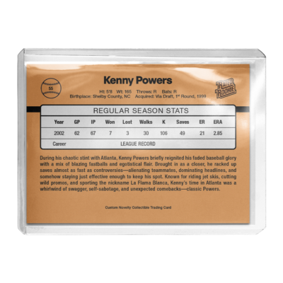 Custom Kenny Powers Eastbound & Down Novelty 1989 Baseball Card | eBay