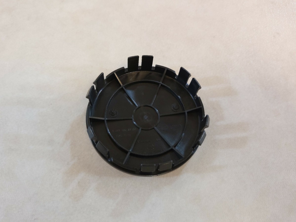 Genuine Mercedes Benz BLACK Alloy Wheel Hub Centre Cap 75mm 