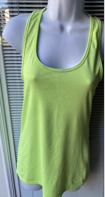 Womens 90 Degree by Reflex Lime Green  Workout Tank Top Size Small