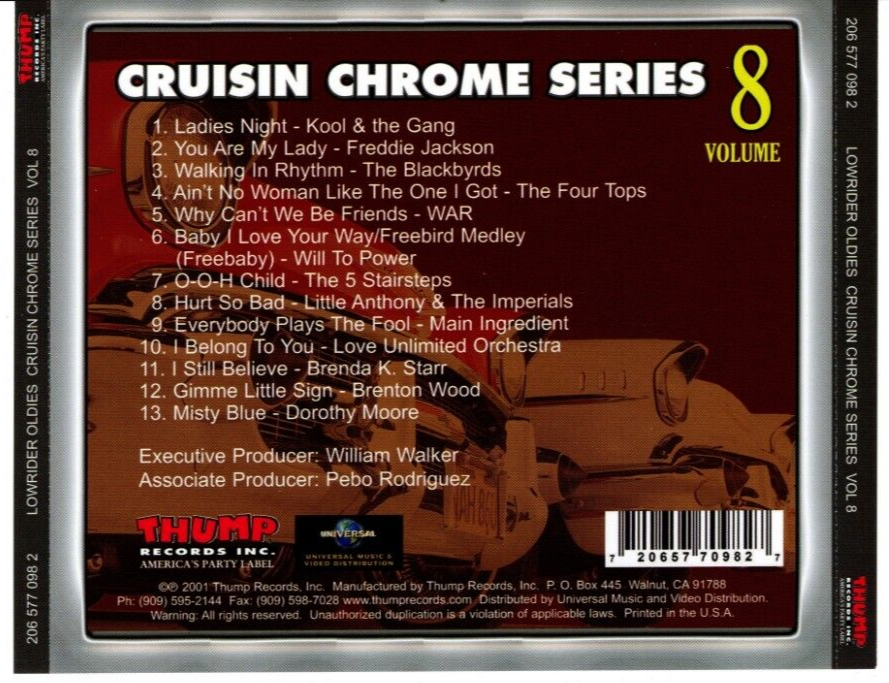 Lowrider Oldies: Cruisin Chrome Series (Vol. 8) [CD] Brenton Wood