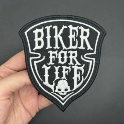 MARKENLOS BIKER FOR LIFE immagine da stirare toppa fai da te cappotto toppe moto MC 10x8,6 cm