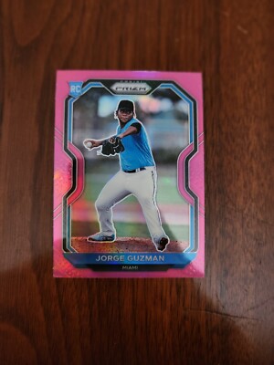 2021 Panini Prizm Baseball PINK PRIZM Parallel Jorge Guzman