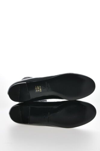 Neu MARC by MARC JACOBS flache Slipper-Socken aus schwarzem Lackleder für Damen - Bild 4 von 4