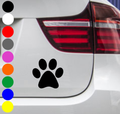 WD car sticker dog paw paw paw 10x11cm car sticker desired color