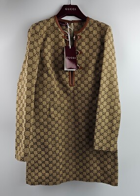 GUCCI $4200 Camel And Dark Brown GG Canvas With Horsebit Dress New & Authentic | eBay GUCCI $4200 Camel And Dark Brown GG Canvas With Horsebit Dress New & Authentic | eBay