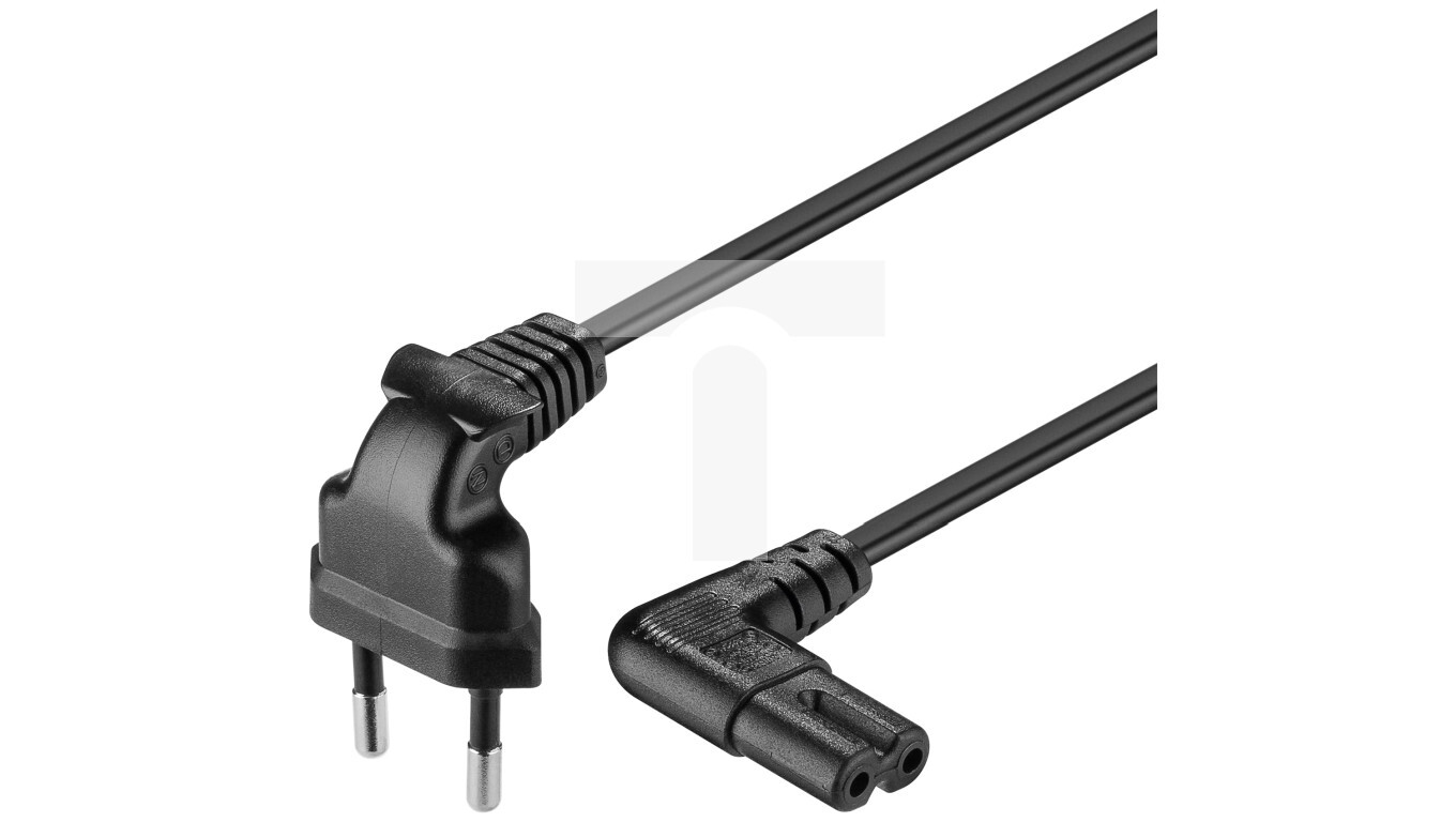 Corner EURO power cable (radio) CEE 7/16 - IEC 320 C7 1m 97346 /T2UK