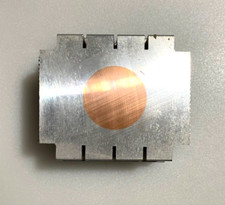 AMD CPU heatsink 3 1/4" x 2 3/4" x 2", no fan/ Plastic bracket and heatsink only