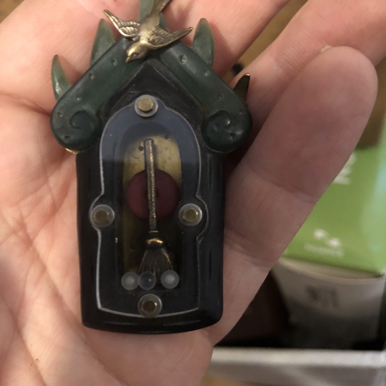 Thomas Mann Techno Romantic Collage Sculpture Pin… - image 4