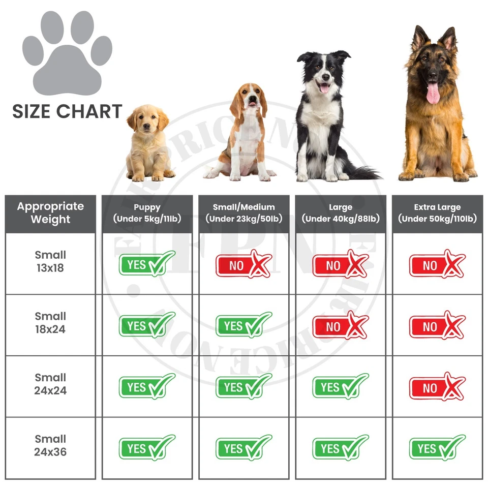 FPN Pet Training Pads for Dogs Ultra-Absorbent Unscented Blue Pee Pads 4 Sizes - Image 2 of 4