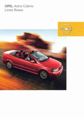 Catalogue Brochure Opel Astra Cabrio Linea Rossa 08/2002 Allemagne Deutschland - Photo 1/2