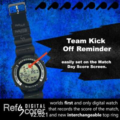 RefStuff RefScorer デジタルサッカーレフリーウォッチ　黒 RefStuff RefScorer デジタルサッカーレフリーウォッチ 黒