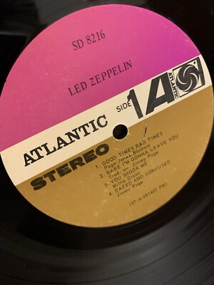 RARE! Led Zeppelin S/T (1969) 1st Press Vinyl Lp ALT LABEL & ALT