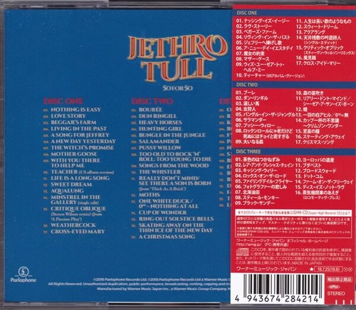 Jethro Tull SEALED BRAND NEW 3SHM-CD "50 For 50" Compilation Japan OBI - 第 2/2 張圖片