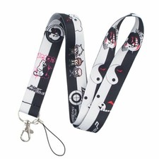 Danganronpa Game Series Themed White Black ID Holder Lanyard