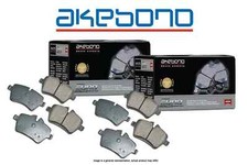 FRONT+REAR Akebono Euro Ceramic Disc Brake Pads 99-09 Saab 9-5 USA MADE AK107872