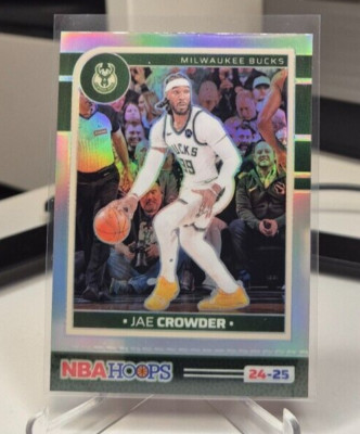 2024-25 NBA Hoops Panini Jae Crowder Silver Prizm Bucks