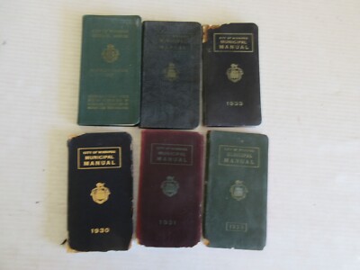 RARE CITY OF WINNIPEG MUNICIPAL HANDBOOKS 1928, 29, 30, 31, 33 & 47a