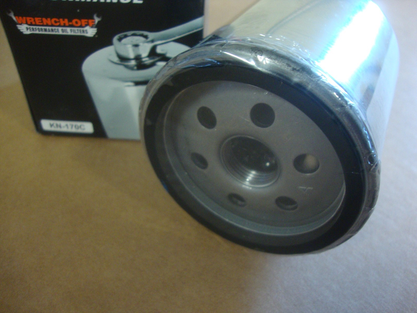 BIG DOG MOTORCYCLES K&N CHROME OIL FILTER KN170C WRENCH OFF AMERICAN