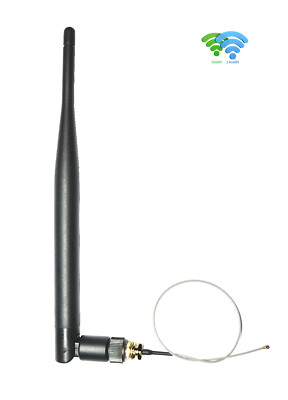 WiFi5/6 Antenna Set-dualband 2.4G&5GHz/5dBi/SMA Male + 25cm I.PX4 Pigtail 50 
