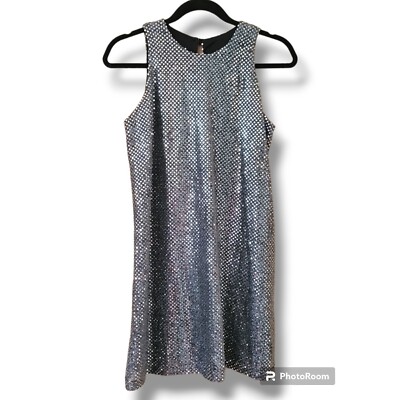 All That Jazz Silver Sequin Sheath Sleeveless Dress - Size 5/6 | eBay