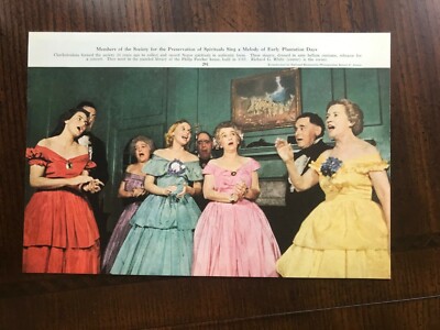 1953 vintage original magazine photo Society For Spiritual Sings