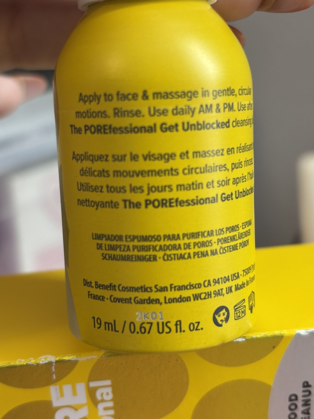 Benefit The PoreFessional Good Cleanup Foaming Cleanser .67 oz 