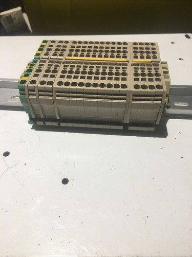 26 LOT Weidmuller ZPE 2.5/4AN ZDU 2.5/4AN ZAP/TW3 EW35 Terminal Block - Picture 4 of 5