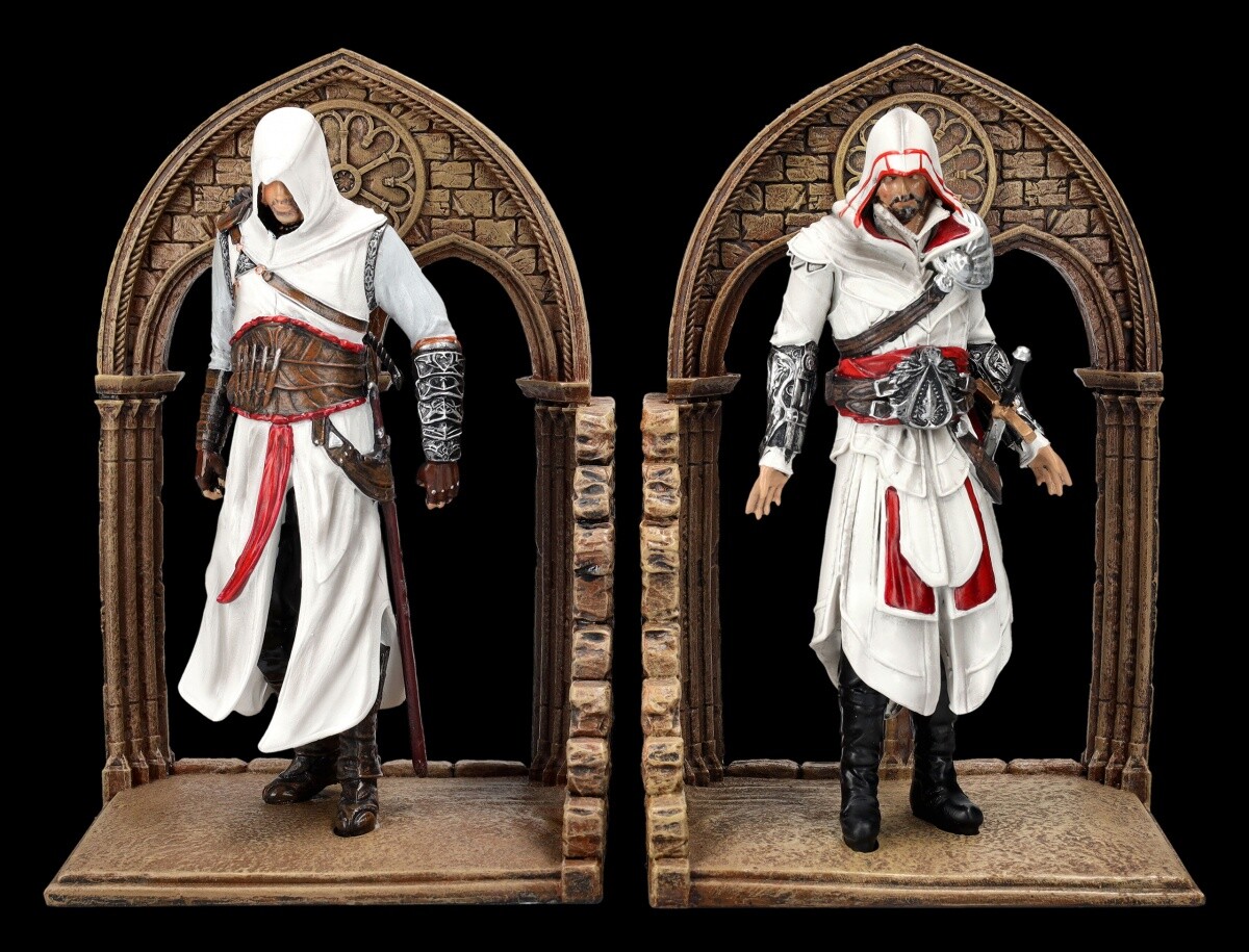 Assassins Creed Bookends - Altair and Ezio | Decorations Merchandise 21cm