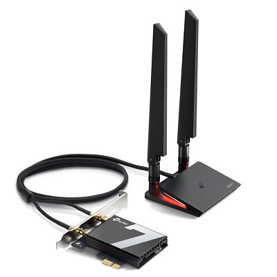 TP-Link WiFi 7 BE9300 PCIe WiFi Card for Desktop PC (Archer TBE550E) - OPEN BOX