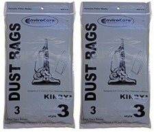 EnviroCare 6 Kirby Style 3 197289 Vacuum Bags Generation 3, G3, Heritage II, Leg