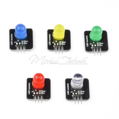 10PCS 10mm LED Module Light Emitting Led Sensor LED Indicator 5-Colors DC3.3V-5V