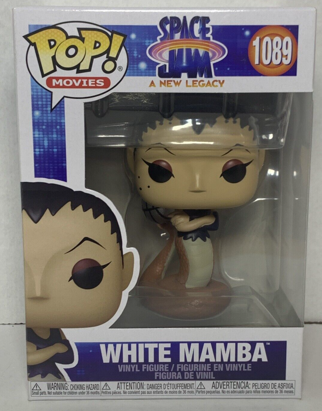 Funko Pop! Movies Space Jam  A New Legacy #1089 White Mamba New In Box 2021