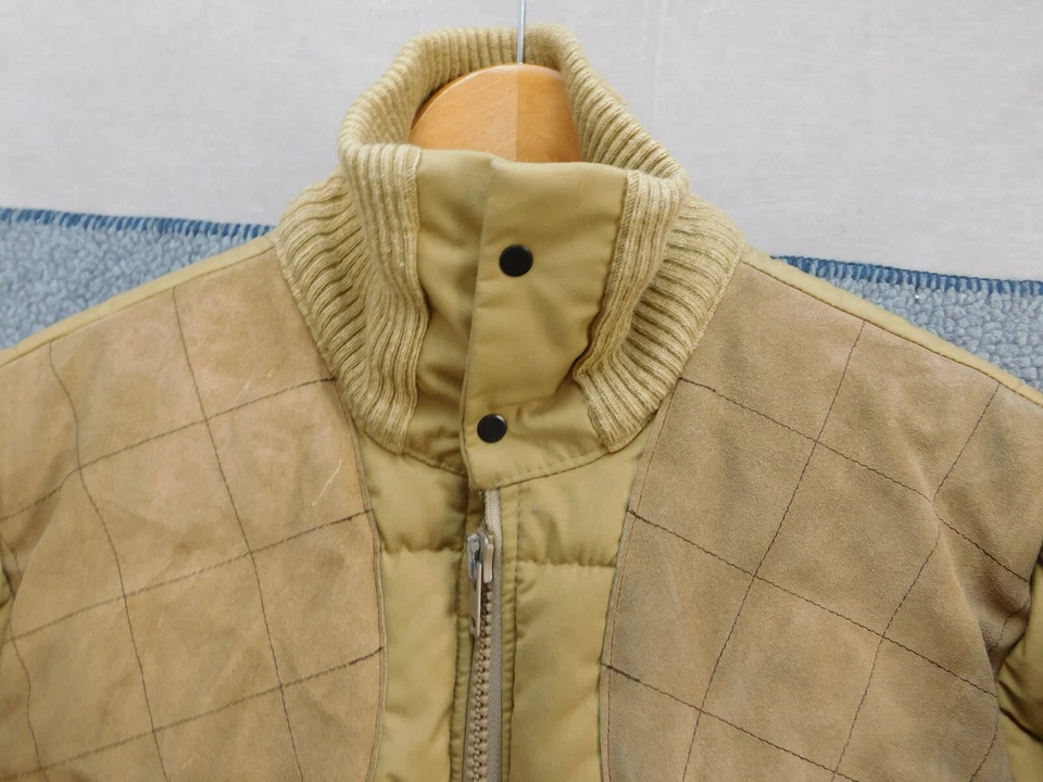 Abrigo de Caza de Invierno 10X De Colección Para Hombre Grande Caqui Almohadillas para el Hombro Hecho en EE. UU. Foto 3 de 4