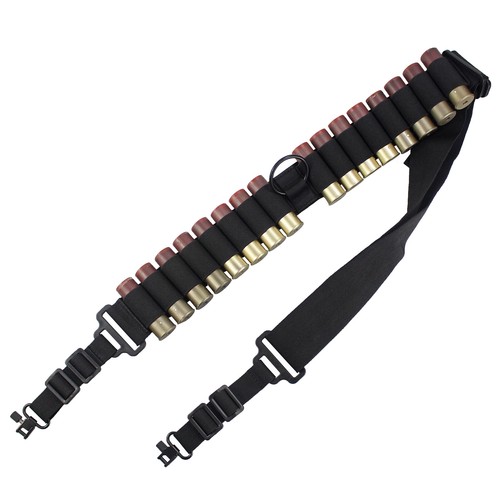 Tactical Shotgun Sling Tactical 2 Point 16 Shell Ammo Holder Bandolier 12Ga 20Ga - Picture 11 of 12