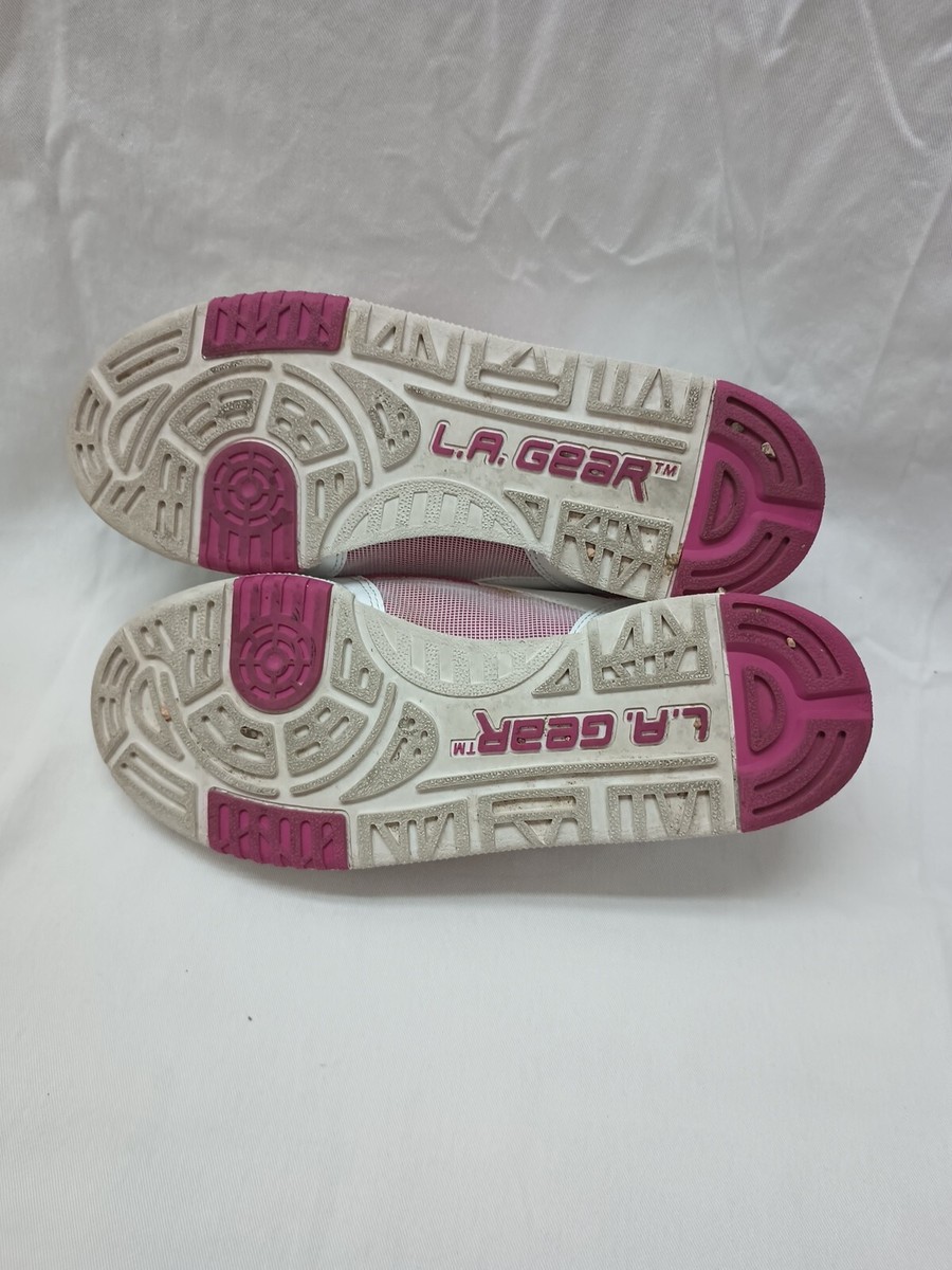 LA GEAR Women Sz 8.5 Sneakers Low White/ Pink Retro | eBay